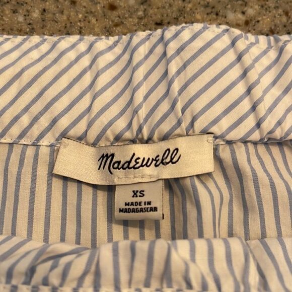 MADEWELL Clean Off-the-Shoulder Top in Stripe - Picture 6 of 9